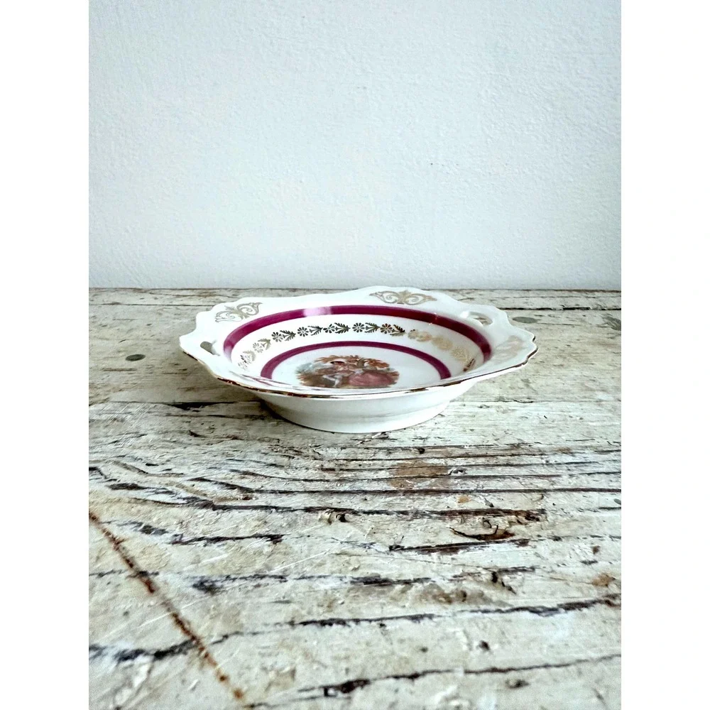 Vintage Bavarian Porcelain Dessert Plate, Bavaria Made in Germany Wall Plate